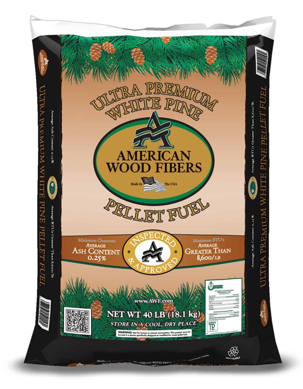 American Wood Fibers Ultra Softwood Pellets